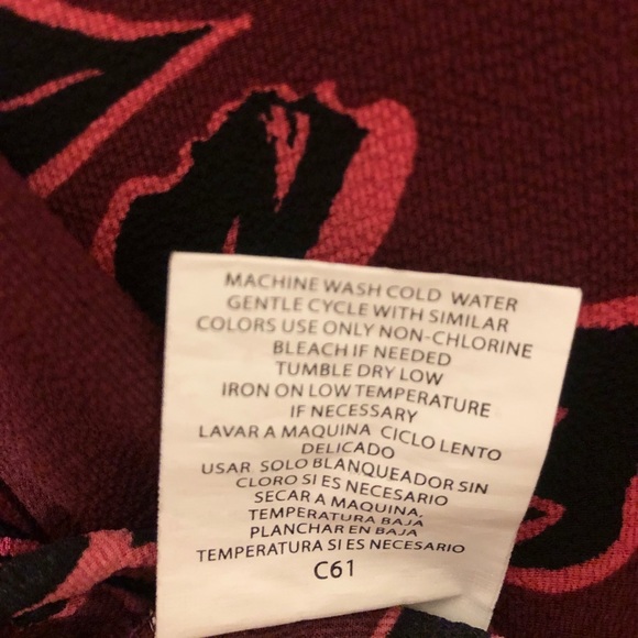 OLM Floral Blouse w/ Elastic Waist & Balloon Sleeves - Picture 14 of 16